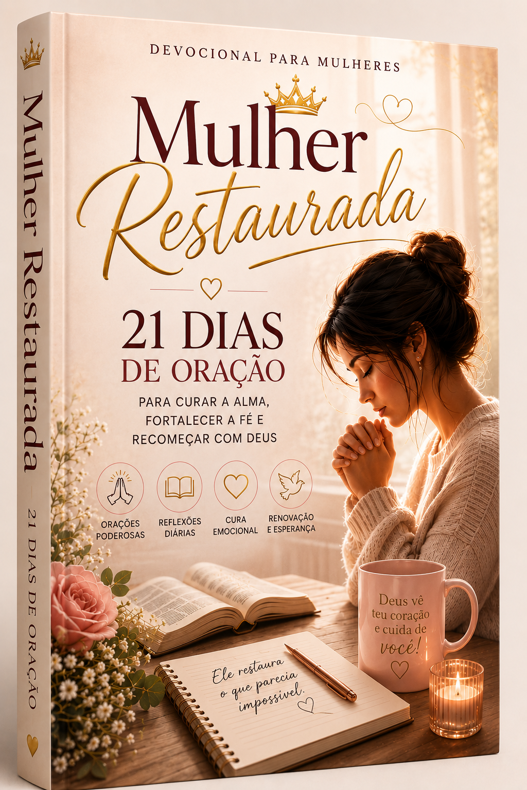Ebook Mulher Restaurada — 21 Dias de Oração para Curar a Alma e Fortalecer a Fé